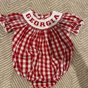 University of Georgia UGA girls 9mos bubble